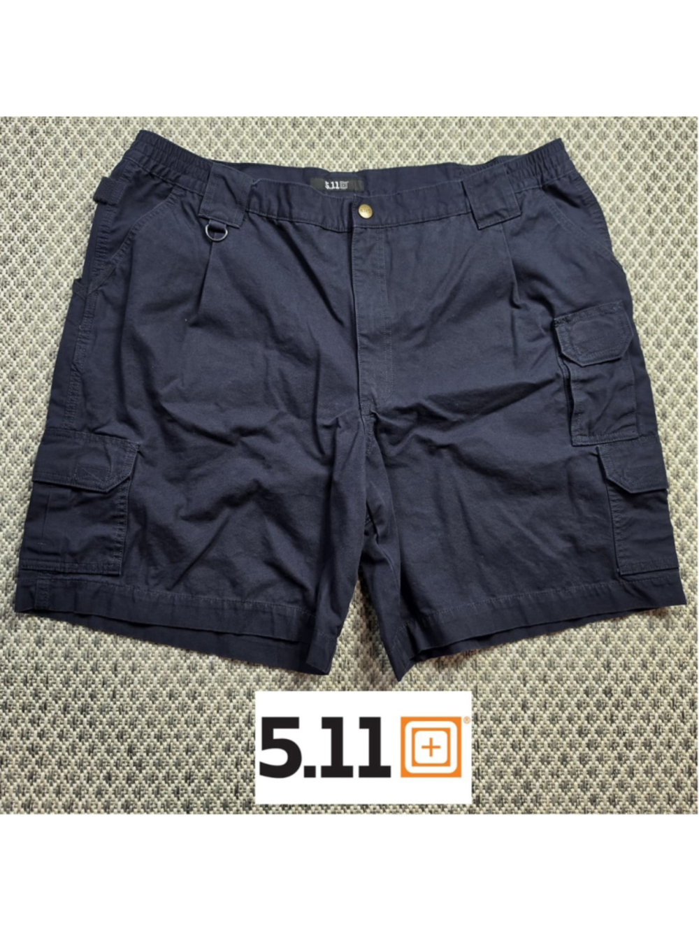 5.11 Tactical Mens 42 Navy Blue Cargo Shorts Military Utility Work Outdoor